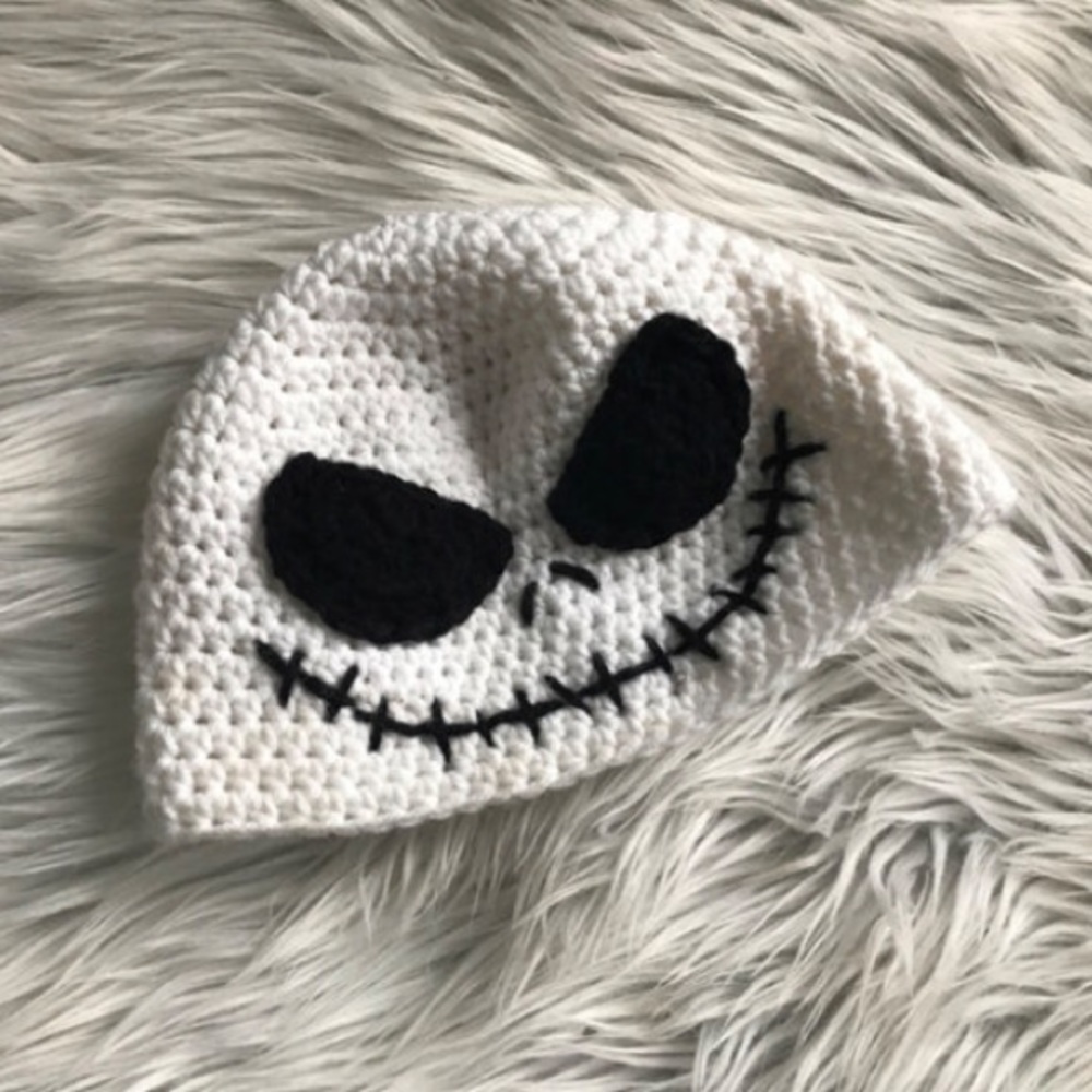 Infant Jack Skellington Crochet Hat